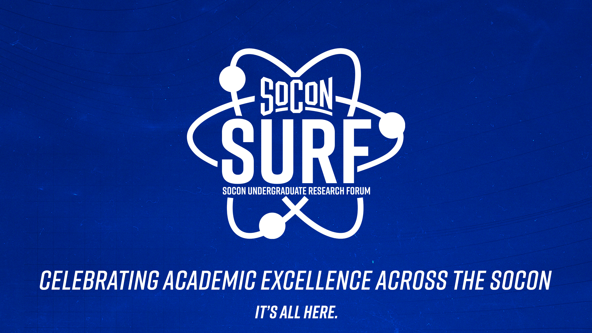 Large SURF logo with blue background.